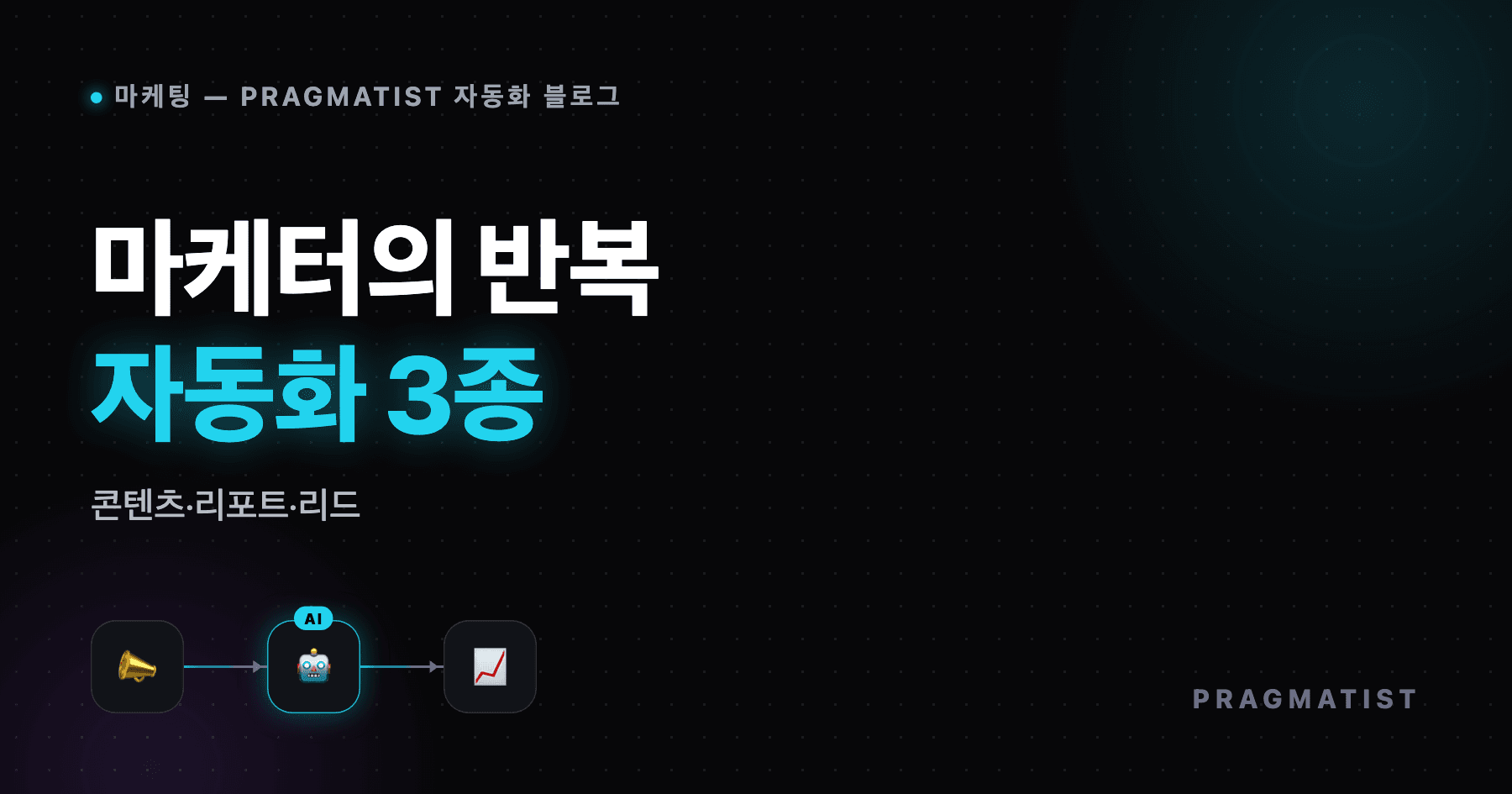 마케터를 위한 자동화 플로우 3가지 — 콘텐츠·리포트·리드